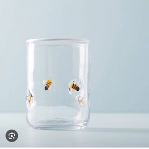 Anthropologie Bumble Bee Icon Juice Glass